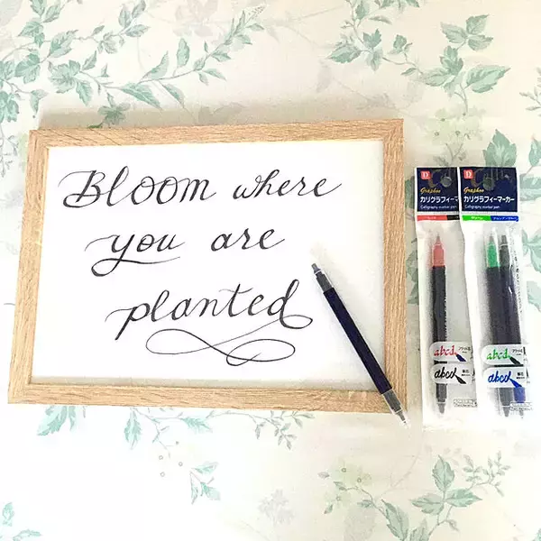 「確実にセンスアップ♡今すぐ始めたい美しいカリグラフィー」の画像