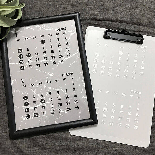 セリアのカレンダーをインテリアに！おどろきのクオリティ