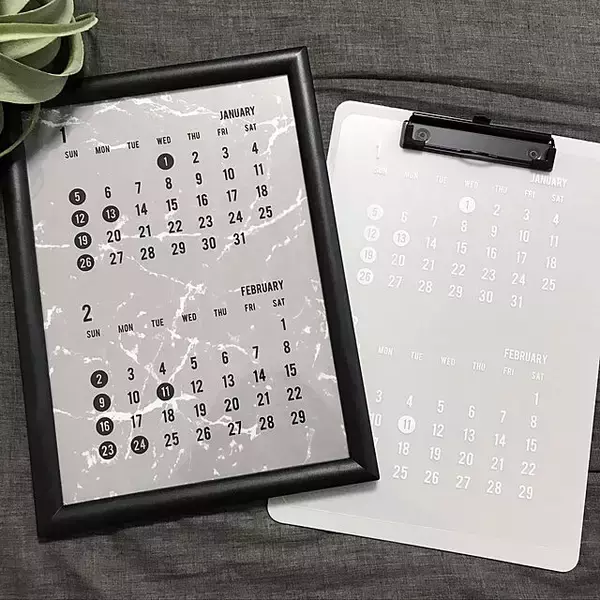 「セリアのカレンダーをインテリアに！おどろきのクオリティ」の画像