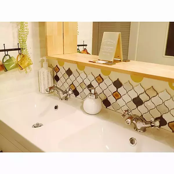 「サニタリーをDIYでハイセンスに♪洗面所の魅せ方10選」の画像