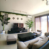 「ゆったりリラックス♡リゾートインテリアを楽しむリビング」の画像10