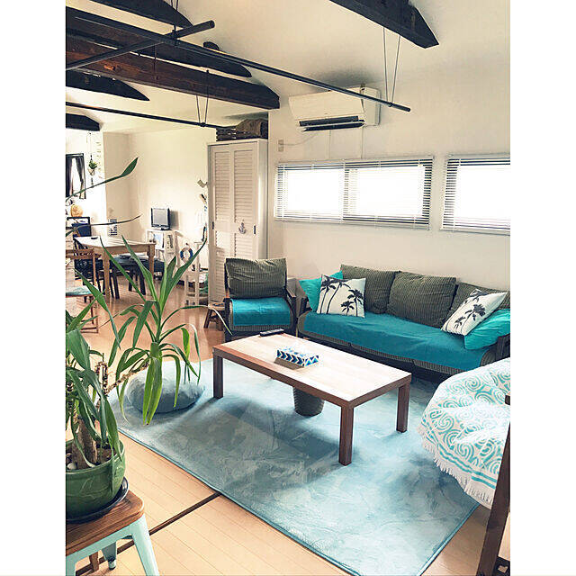 ゆったりリラックス♡リゾートインテリアを楽しむリビング