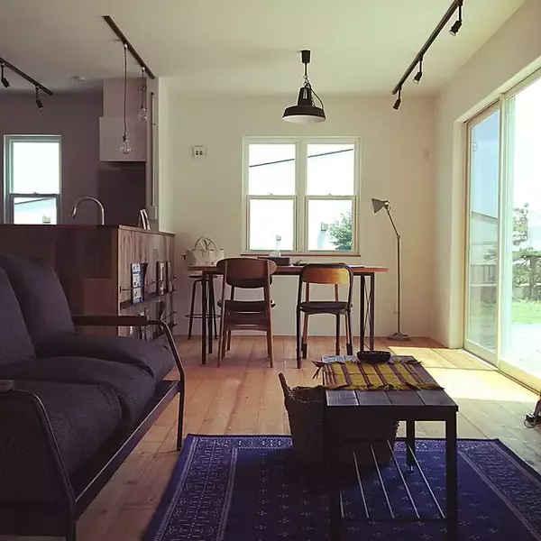 「ニューヨーク気分♪ブルックリンスタイルのカフェ風リビング」の画像