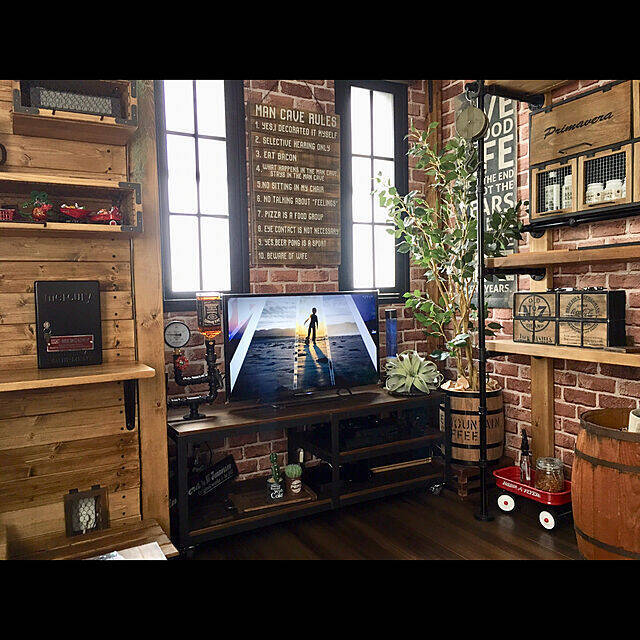 気分はニューヨーカー♪ブルックリンインテリアのリビング