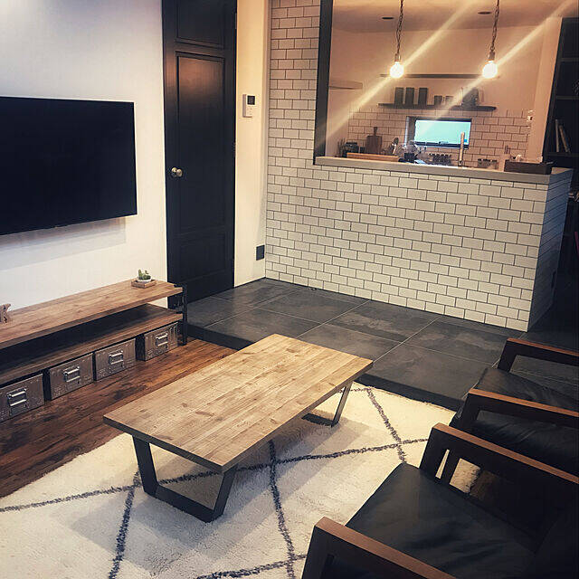 気分はニューヨーカー♪ブルックリンインテリアのリビング