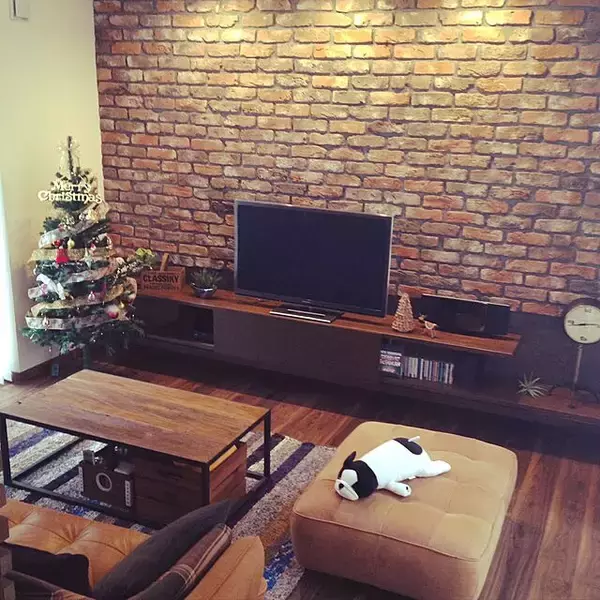 「気分はニューヨーカー♪ブルックリンインテリアのリビング」の画像