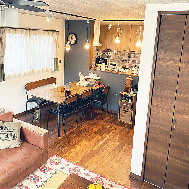 気分はニューヨーカー♪ブルックリンインテリアのリビング