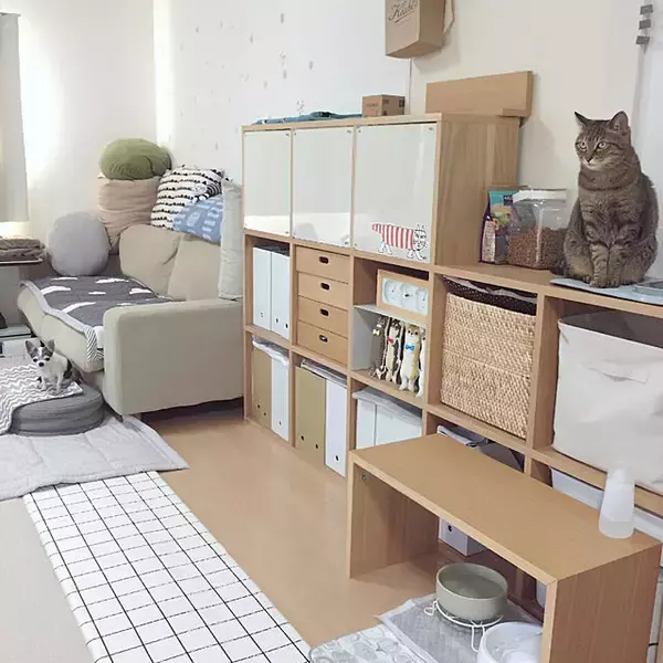 「使い方は千差万別！いろいろ使える無印良品のコの字家具」の画像