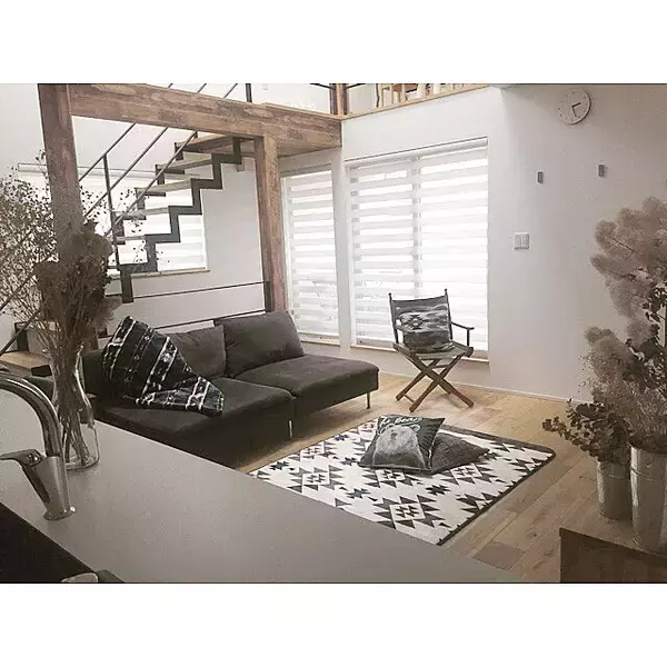 「理想の空間が叶う♡ニトリのファブリックで作るリビング」の画像