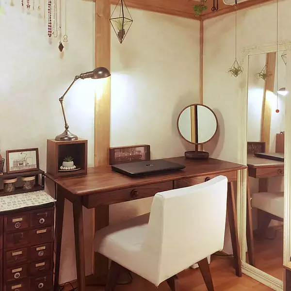 「シックなスタイル目指すなら、無印良品のウォールナット材シリーズ！」の画像