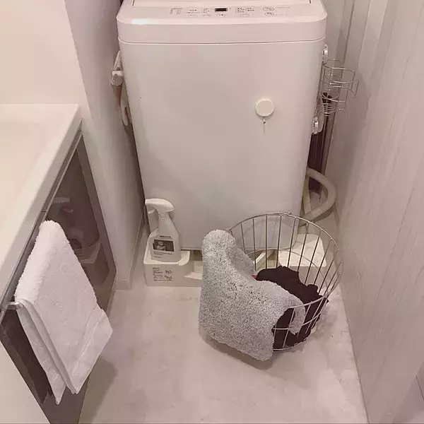 「シンプルで使いやすい！無印良品のステンレスワイヤーバスケット♪」の画像