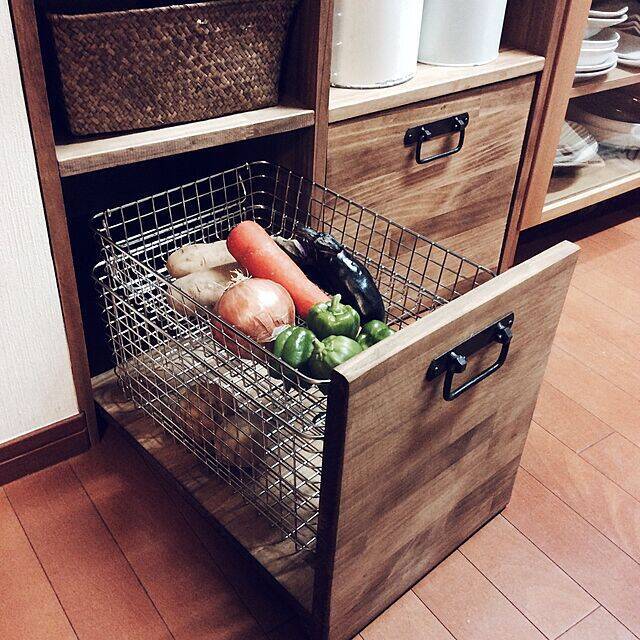 シンプルで使いやすい！無印良品のステンレスワイヤーバスケット♪