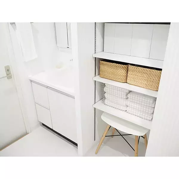 「シンプルで使いやすい！無印良品のステンレスワイヤーバスケット♪」の画像