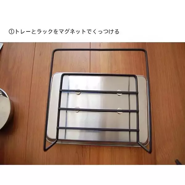 「「マグネットでペタッ◎高さを出して食べやすいわんちゃんのフードスタンド」 by knkさん」の画像