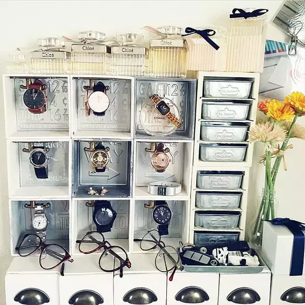 「お部屋をセンスよく格上げ♡セリアの木箱で作るディスプレイ実例集」の画像