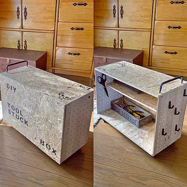 「収納もディスプレイも！ダイソーの有孔ボード活用アイデア10選」の画像