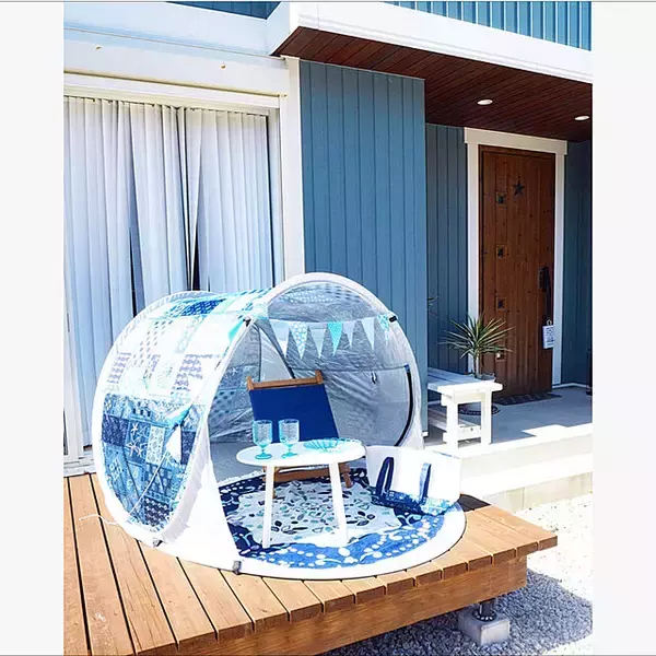 「お家時間にメリハリを♪お部屋やベランダで楽しむお家テント」の画像