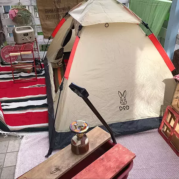 「お家時間にメリハリを♪お部屋やベランダで楽しむお家テント」の画像