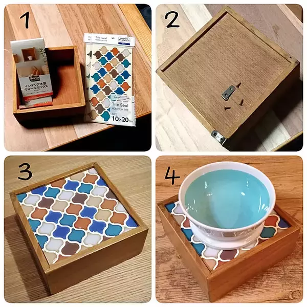 「気持ちよく過ごしてほしいから♪DIYで作るペットのごはん台」の画像