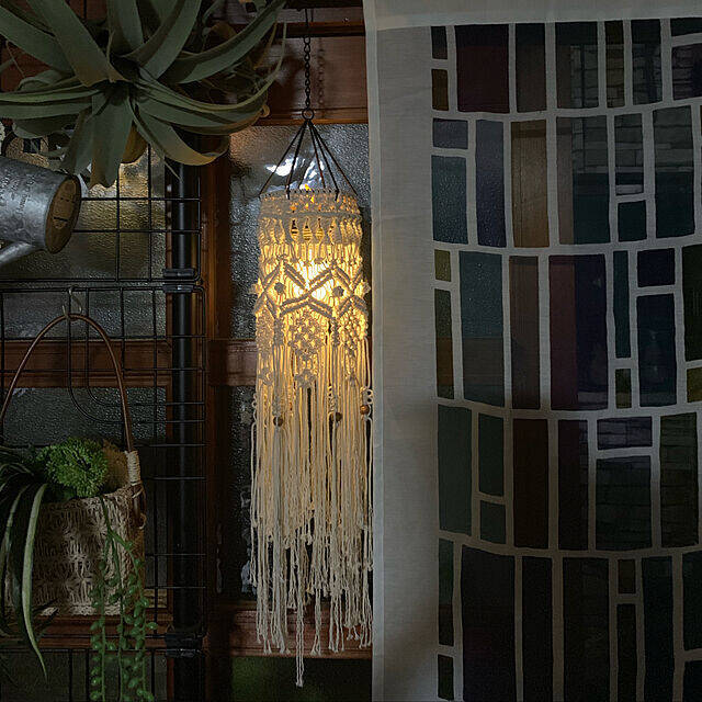 空間に癒しとボヘミアン要素を♡マクラメ編みDIY実例10選
