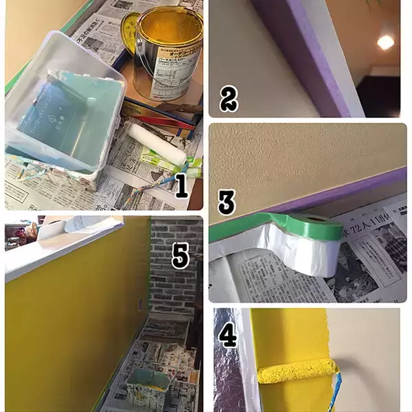「壁ペイントでイメチェン☆壁色を変えて気分も変えるDIY」の画像