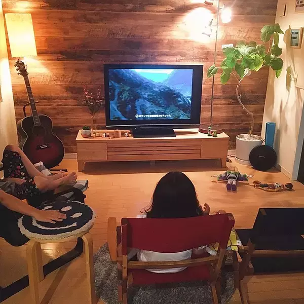 「「快適な暮らしづくりのピースに申し分ない、天然木のローテレビボード」 by n.kiki.aさん」の画像