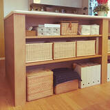 「天然素材の風合いが使いやすい♪無印良品のブリ材バスケット」の画像1