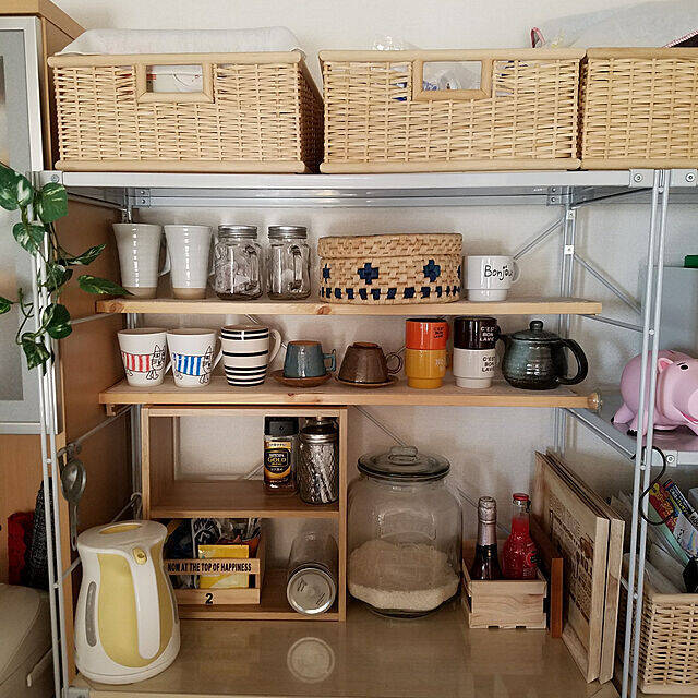 天然素材の風合いが使いやすい♪無印良品のブリ材バスケット