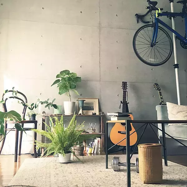 「「30m2。開放感たっぷりに趣と植物、音を味わうくつろぎのワンルーム」 by uhyoさん」の画像