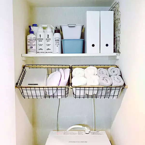 「スッキリ＆快適を約束！洗濯機まわりを使いやすくする感動の収納術10選」の画像