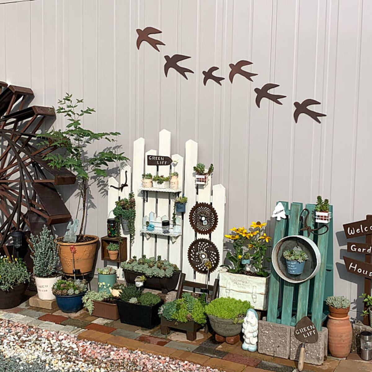 ガーデンピック【MY 差出 GARDEN】サボテンデザイン 男前 ハンドメイド