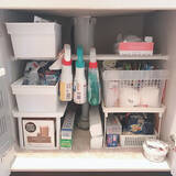 「もっと使いやすいキッチンに☆扉タイプのシンク下の収納アイデア」の画像7