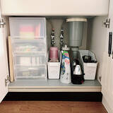 「もっと使いやすいキッチンに☆扉タイプのシンク下の収納アイデア」の画像2