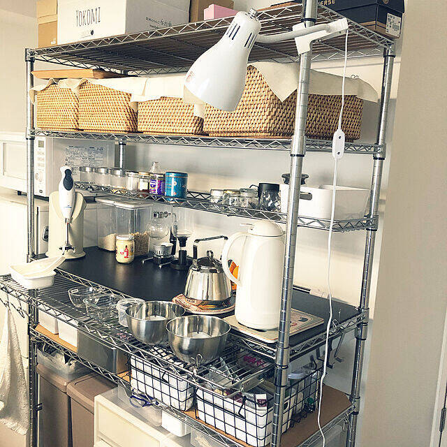 収納＆ディスプレイに♡スチールラックでスッキリとした住まいに