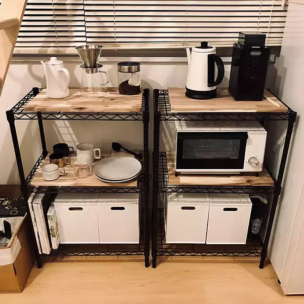 「収納＆ディスプレイに♡スチールラックでスッキリとした住まいに」の画像