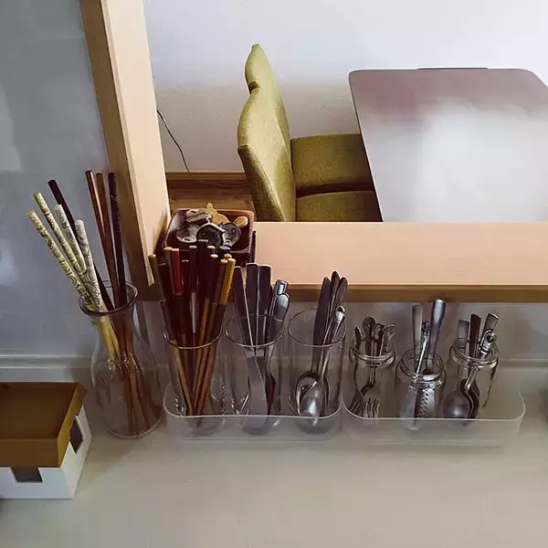 「こんなに使いやすいんだ！カトラリーの「立てる」収納術」の画像