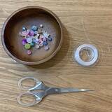 「「ビーズにテグスをひと回しで簡単固定♪手軽につくれるサンキャッチャー」 by colonさん」の画像2