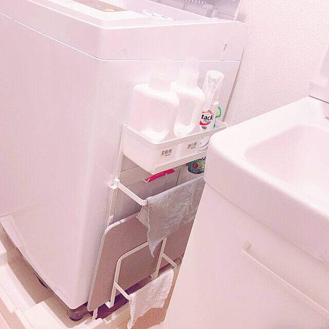 サッと出せるから家事モチベも上がる♡みんなの洗剤収納アイディア