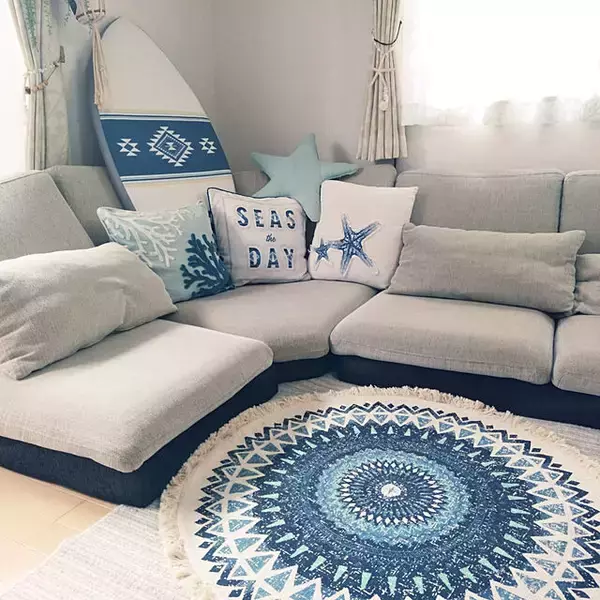 「憧れのビーチ風はこう作る！落ち着きを感じるマリンテイストのお部屋10選」の画像