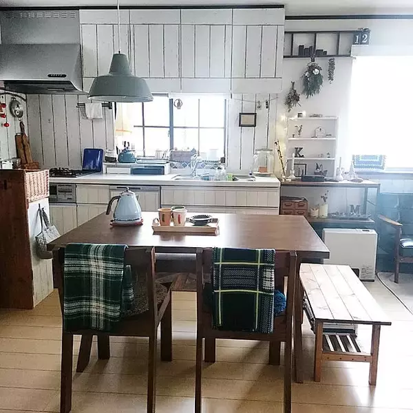 「ノスタルジックな空間作りに☆チェック柄を取り入れたインテリア」の画像