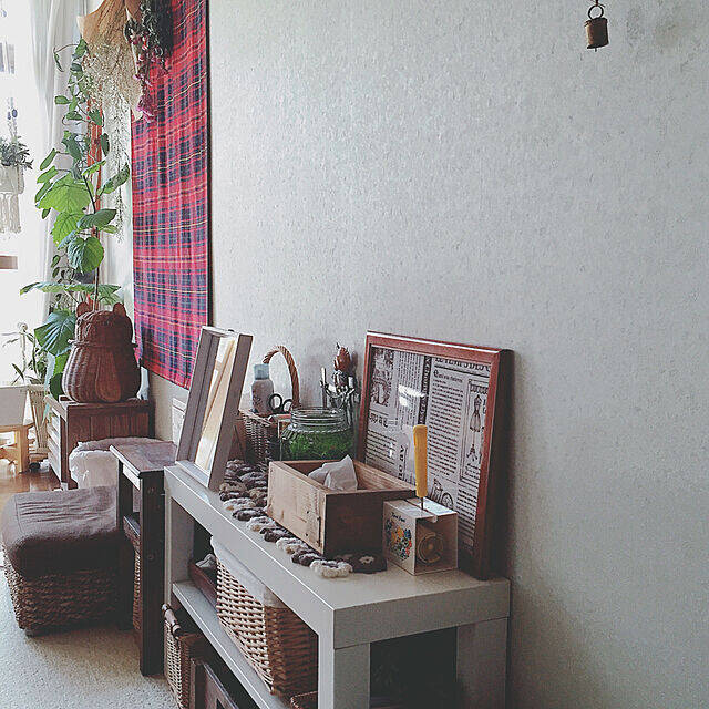 ノスタルジックな空間作りに☆チェック柄を取り入れたインテリア