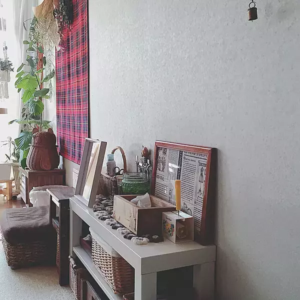 「ノスタルジックな空間作りに☆チェック柄を取り入れたインテリア」の画像