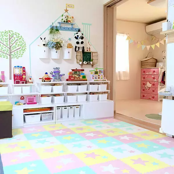 「誰でも簡単に使える☆ジョイントマットが敷かれているお部屋」の画像