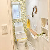 「インパクトがあって華やか！柄物クロスのトイレ10選」の画像5