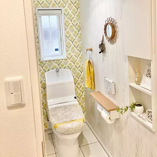 インパクトがあって華やか！柄物クロスのトイレ10選