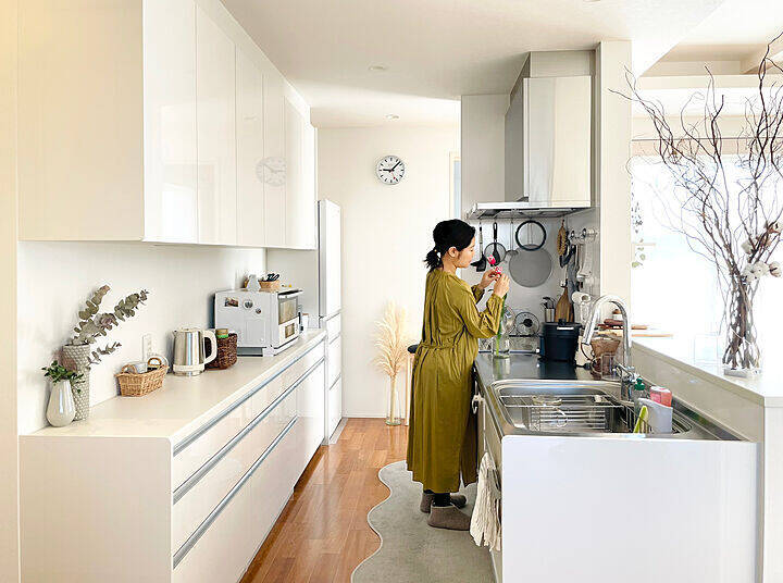 「使い勝手良く導く、ギミックの詰まったメリハリのあるアイランドキッチン」 by sakko_sumaiさん