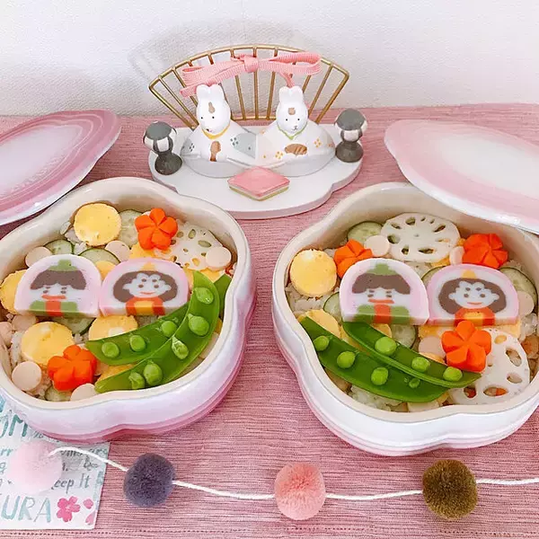 「女の子気分をとことん楽しみたい♡ひなまつりのテーブルコーディネート」の画像