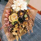 「「花選びも楽しい♪5分で気軽につくるドライフラワー風スワッグ」 by mit_iさん」の画像3