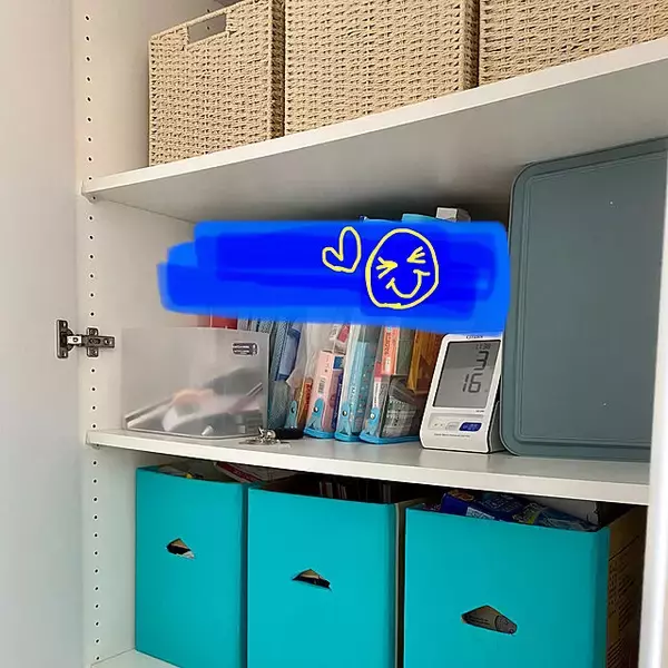 「取り出しやすく使い勝手もアップ☆体温計・体重計・血圧計の収納方法」の画像