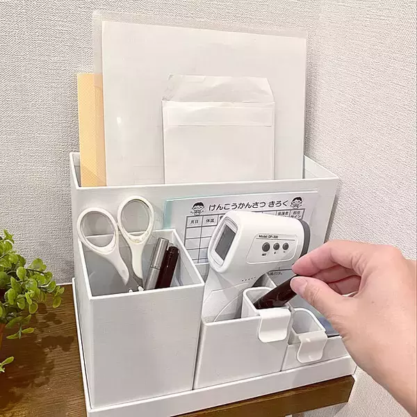 「取り出しやすく使い勝手もアップ☆体温計・体重計・血圧計の収納方法」の画像